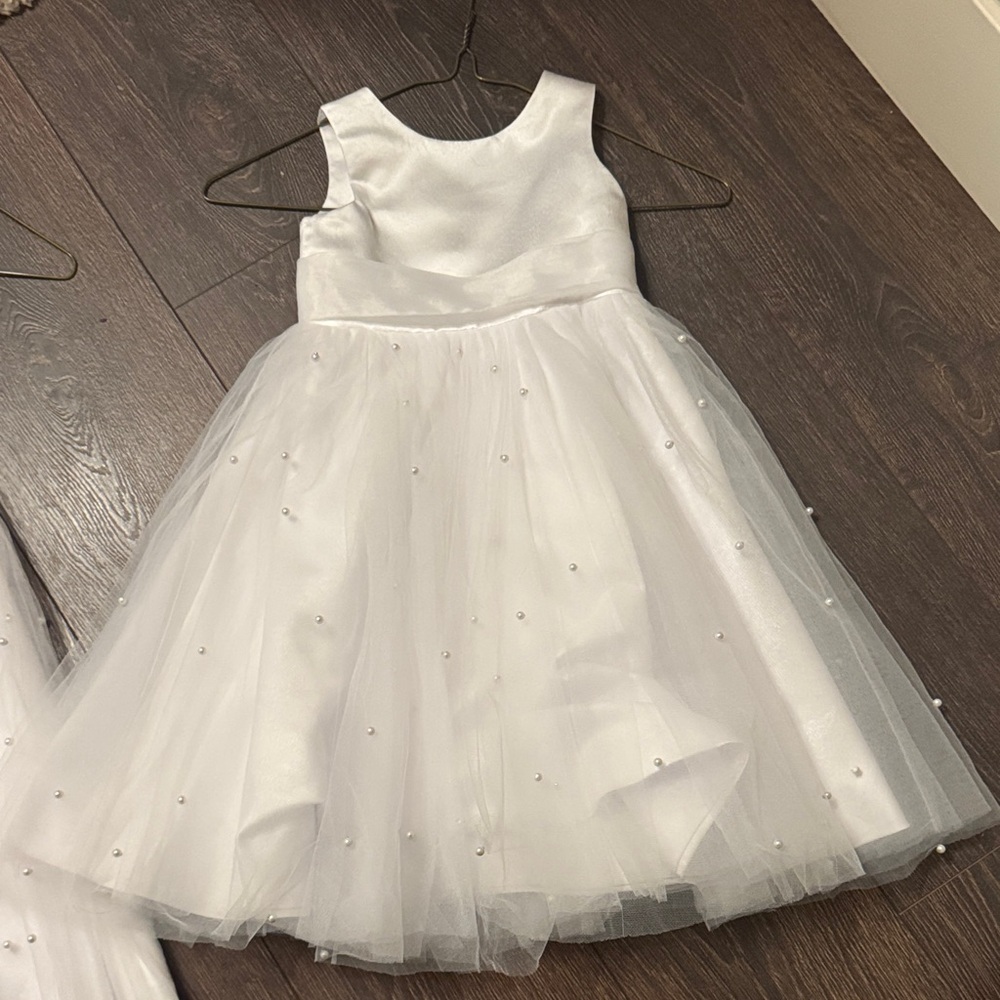 JJs House White Formal Kids Dress